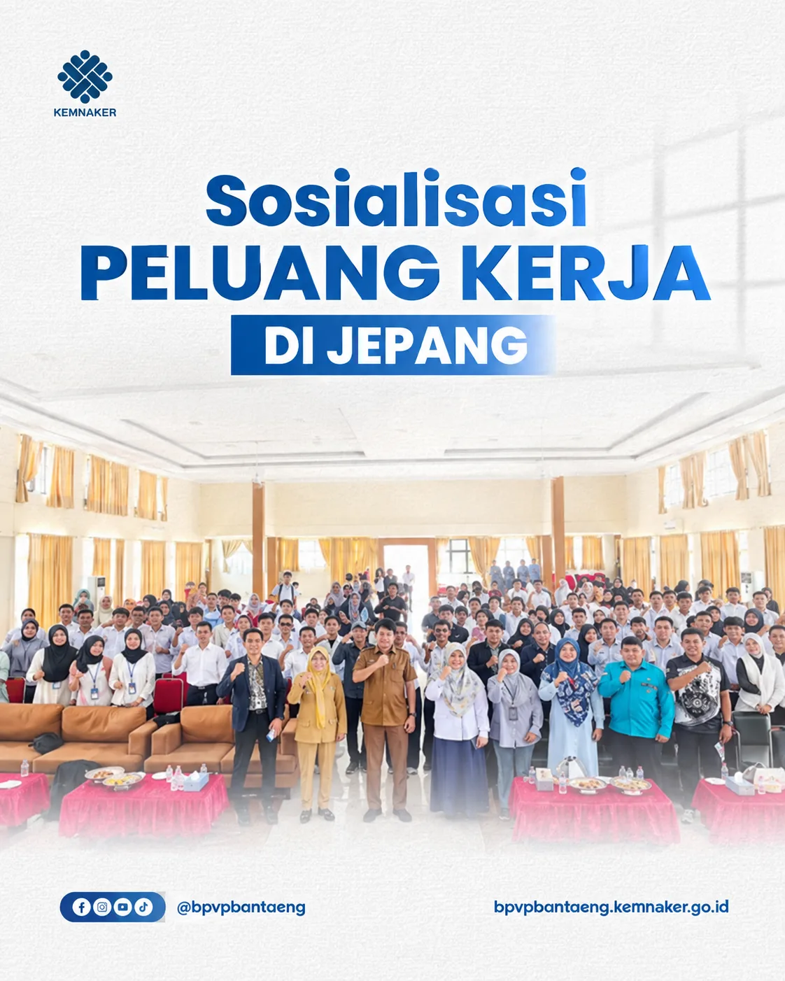 Buka Peluang Karir Internasional: BPVP Bantaeng dan LPK Macca Gelar Sosialisasi Peluang Kerja di Jepang, Dihadiri Wakil Bupati Bantaeng