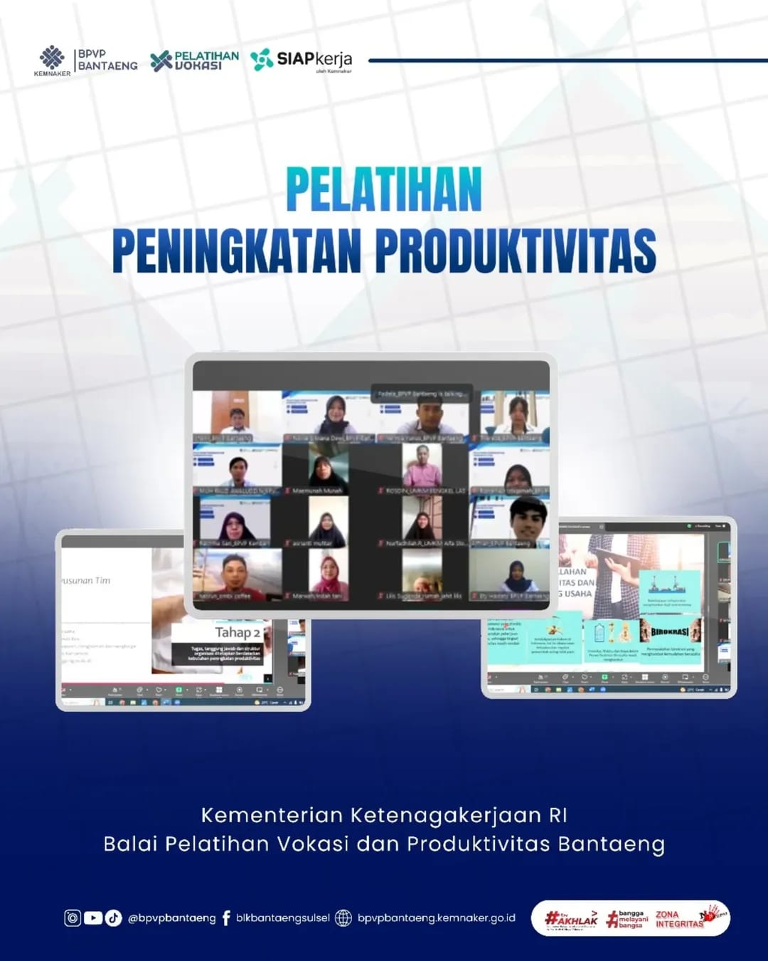 Rekap Kegiatan Pelatihan Peningkatan Produktivitas BPVP Bantaeng