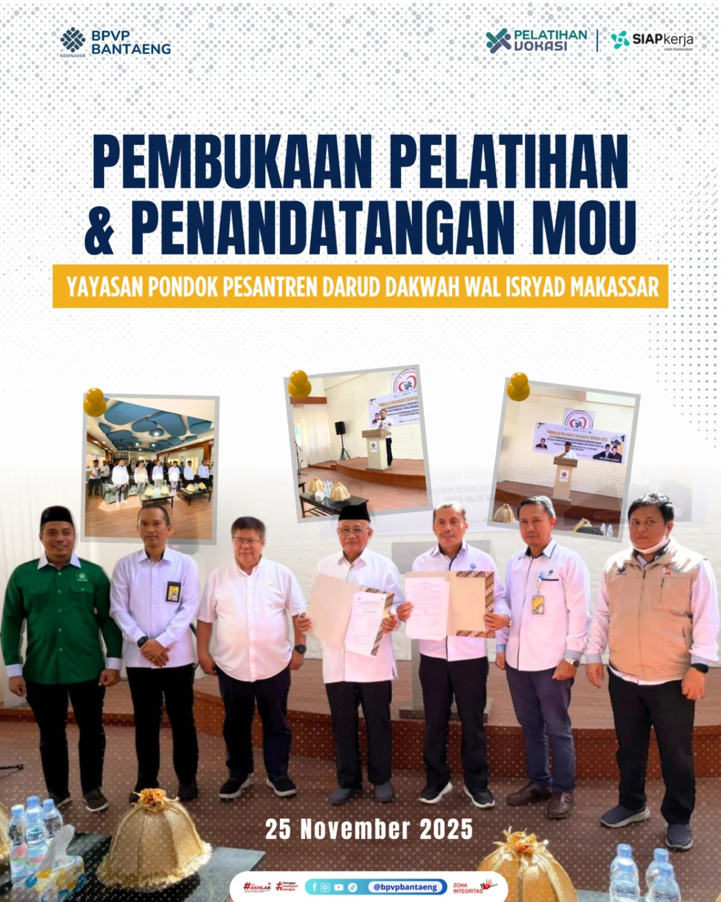 Pembukaan Pelatihan Tailor Made Training (TMT)